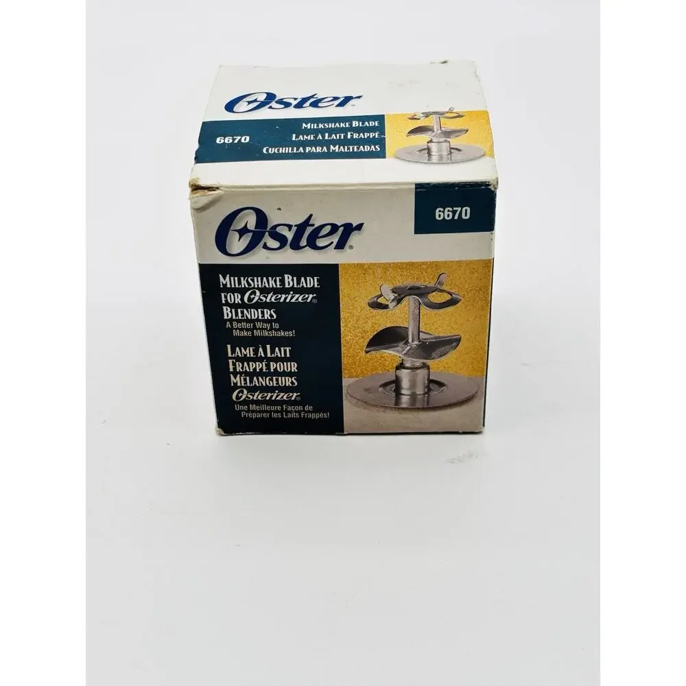 OSTER Blender Milkshake Blade part number 6670. Original Box. VG Condition